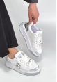 Ceans Beyaz Cilt Bağcıklı Spor Ayakkabı