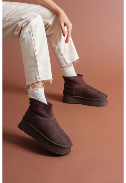 Cuen Kahverengi Süet Bot