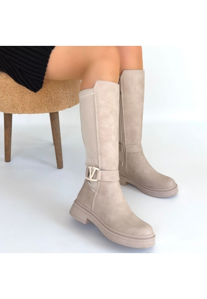 Diona Bej Nubuk Çizme