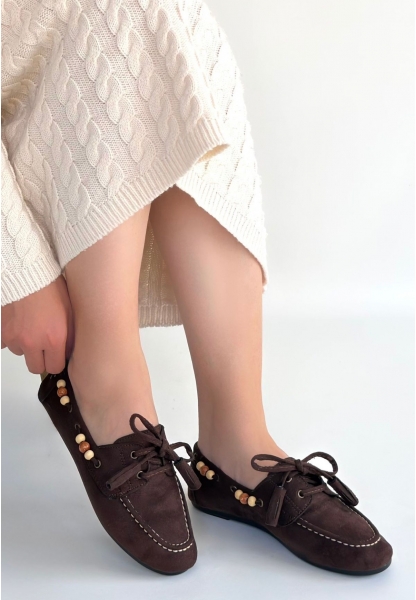 Elora Kahve Süet Babet