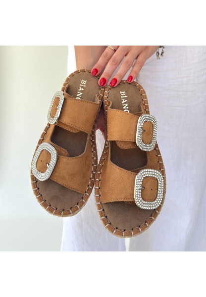 Hertas Vizon Nubuk Tokalı Terlik