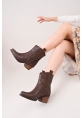 Matin Acı Kahve Cilt Topuklu Bot