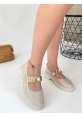 Okira Bej Cilt Oxford Ayakkabı