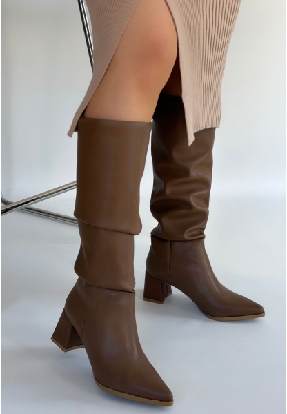 Pitay Vizon Cilt Topuklu Çizme