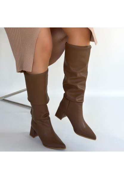 Pitay Vizon Cilt Topuklu Çizme