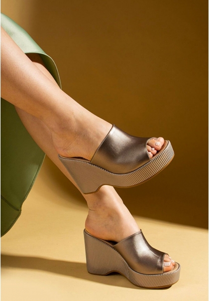 Tlay Platin Cilt Dolgu Topuk Terlik